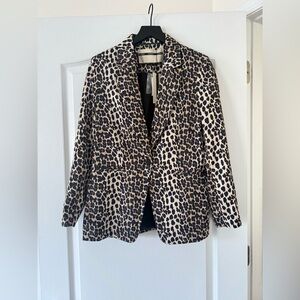 NWT - Topshop - Longling Leopard Blazer - Size 6